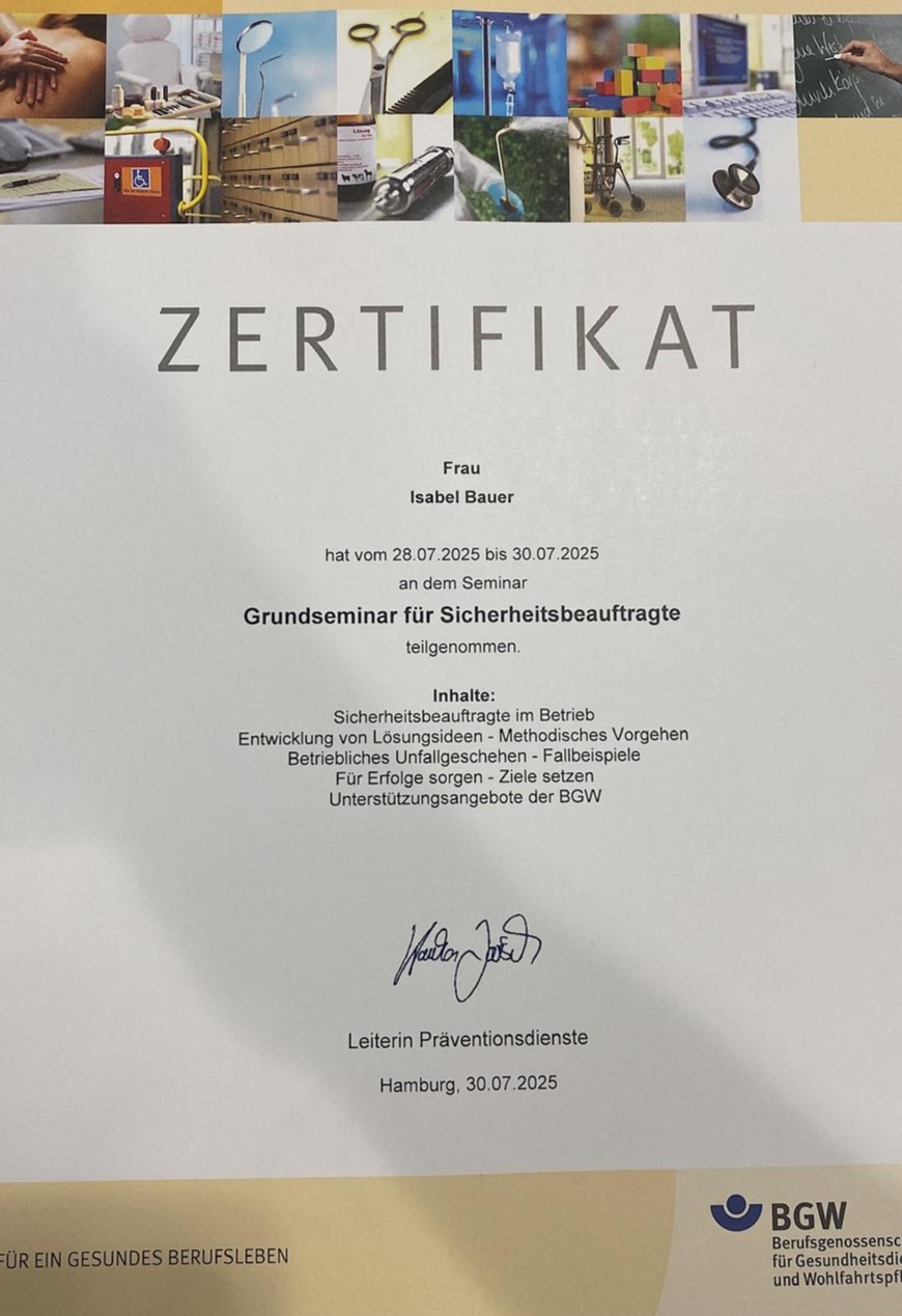 Sicherheit geht alle an…